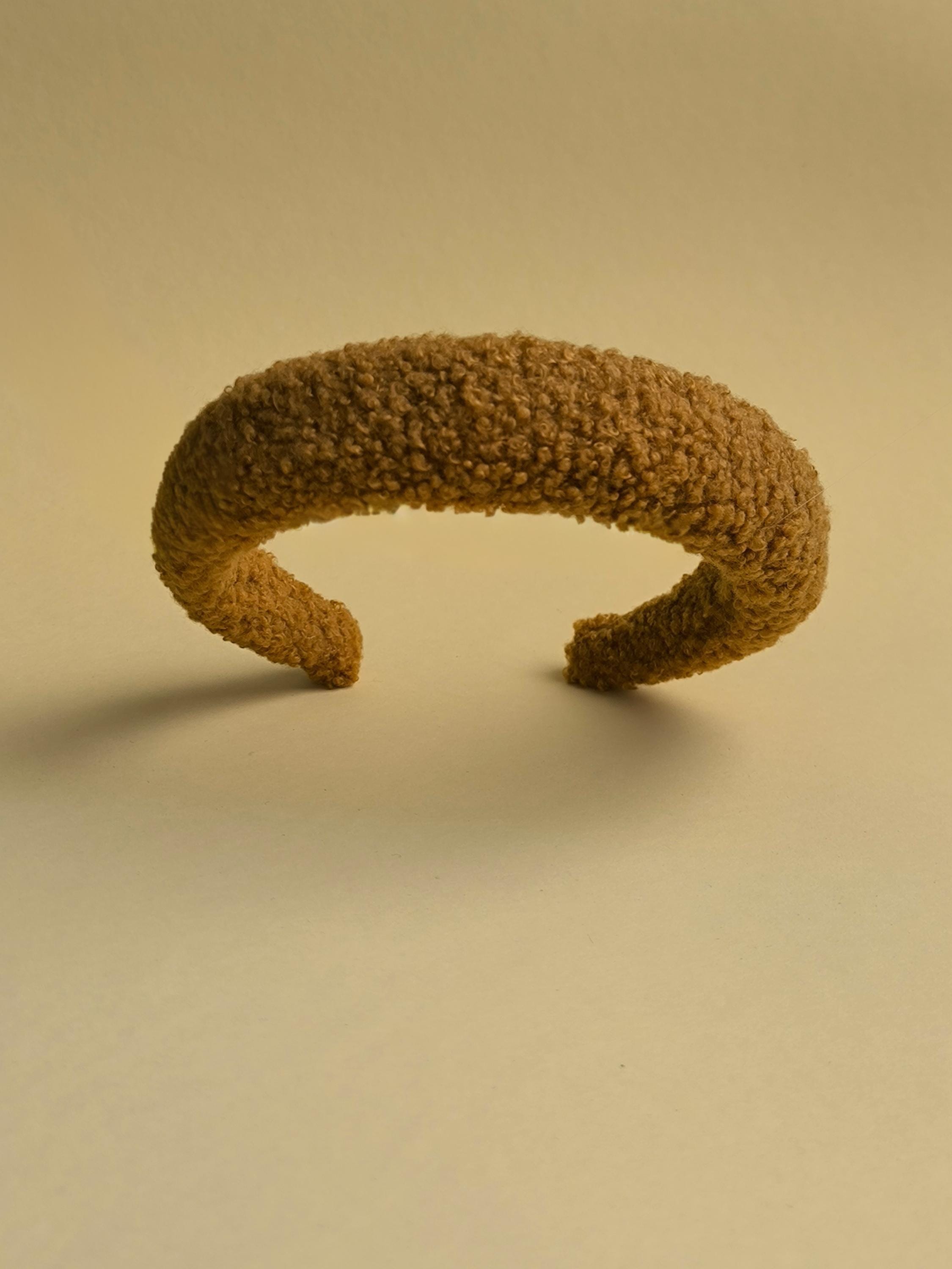 Caramel Teddy Hair Band