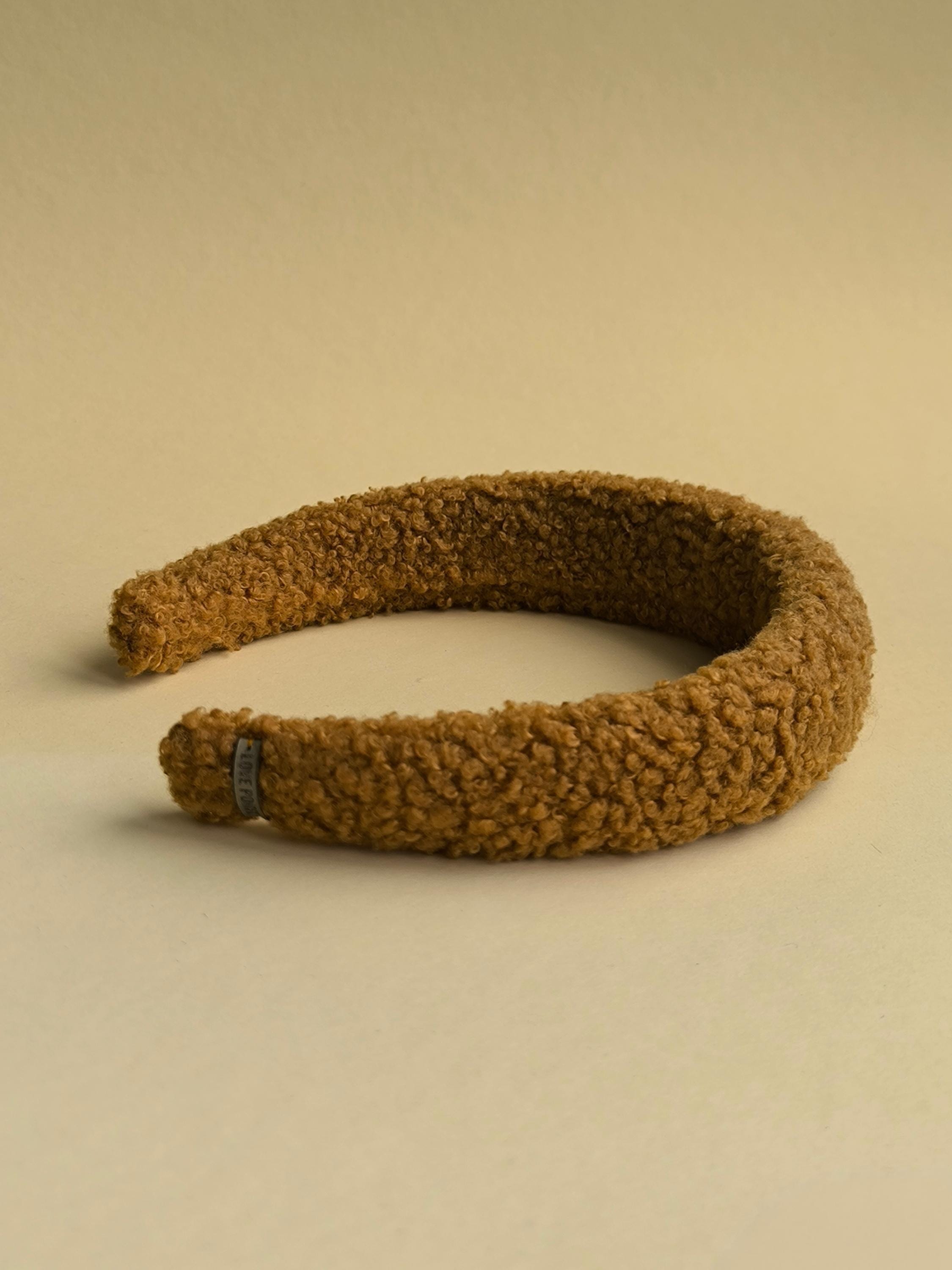 Caramel Teddy Hair Band